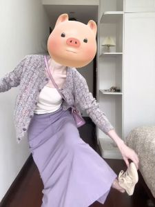 NIUVIES | Đầm Tím Nhỏ Gọn Elegante Cho Mùa Thu