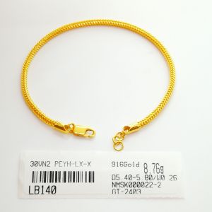 Gelang Tangan Dragon Pdr Emas 916 Yon Hing
