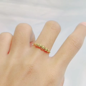 Cincin Titanium Biji lada Ukir CCT-085