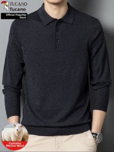 TUCANO | Wool Autumn/Winter New Thick Turn-down Collar Polo Shirt