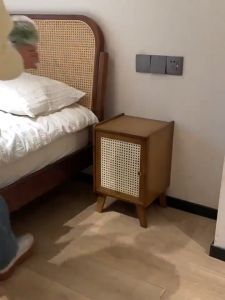 SUNNY BIERE Tủ đầu giường siêu mỏng thiết kế mới - Tủ nhỏ gọn phòng ngủ hiện đại - Kệ đựng đồ mini cao cấp giá tốt