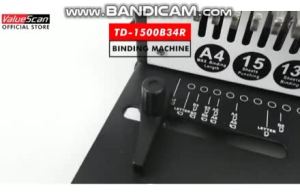 Valuescan TD-1500B34R A4 Wire Comb Binding Machine (Punch- 15 sheets Bind 130 sheets)