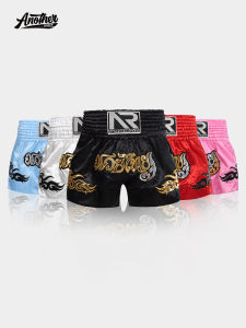 Mens Adult Childrens Boxing Fitness Shorts Embroidery Quick Dry Breathable Muay Thai Outdoor Sports Shorts