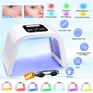 facial machine 7 Color Pdt led light therapy face acne anti aging skin tightening face and body COD