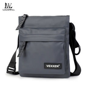LouisWill กระเป๋าใส่ของผู้ชายกระเป๋าหนังกันน้ำกระเป๋าสะพายพาดลำตัวขนาดเล็กกระเป๋าสะพายไหล่ลำลองกระเป๋ากีฬาสะพายไหล่กระเป๋าใส่ท่องเที่ยวแฟชั่นอเนกประสงค์กระเป๋าหิ้วกระเป๋าโทรศัพท์กระเป๋าธุรกิจ