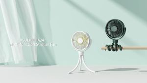 Stroller Fan Rechargeable Clip on Fan 3 Speed 2000mAh Strong Wind Portable USB Small Mini Octopus Electric Fan