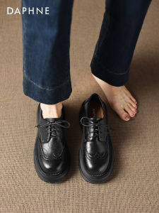 Daphne | Thick Sole Loafer Shoes Black Autumn 2026 New