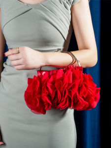 MEIFEI | New Silk Red Bridal Handbag