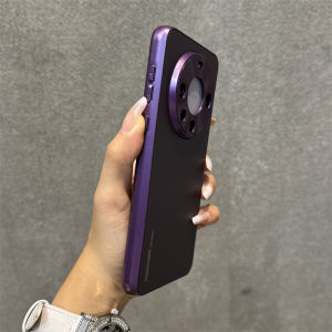 Huawei Mate60 pro Phone Case Metal Matte Finish Luxury Feel Shockproof P60 P50 Compatible Premium Protection Cover for Men And Women