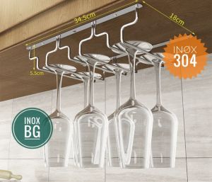INOX 304 Treo ly Inox 304 nhiều kích thước 3/4/5/6/7/8 hàng sâu 18/22/28cm