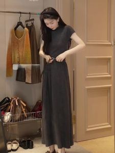 Oajer Oujier Flagship Womens Clothing Store Ou Same Style Early Autumn Elegant Slim-Fit Dress Waist-Tight Fancy Dress