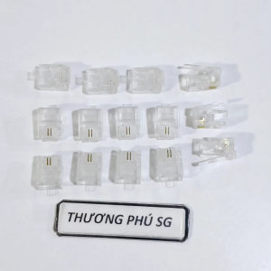 Đầu RJ11 2 line 6P2C / Loại 2 tim 2 Pin 2 line chuẩn 6P2C
