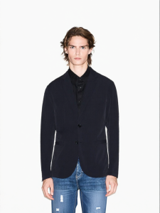 Armani Exchange | Single Button Notch Collar Mens Suit Jacket