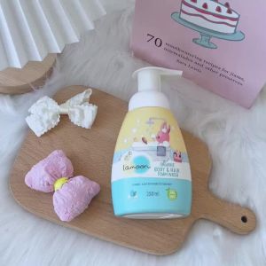 Sữa tắm gội Organic cho bé dạng bọt Lamoon - Túi 220ml