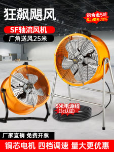High Power Axial Fan 220V Job Type Industrial Exhaust Fan Strong Airflow Ventilator Large Power Blower for Fast Air Exchange