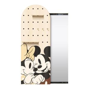 Mickey Cream Style Hallway Bedroom Push-Pull Full-Length Mirror Wire-Wrap Board Integrated Hidden Style Can Be Closed Hidden Dressing Mirror