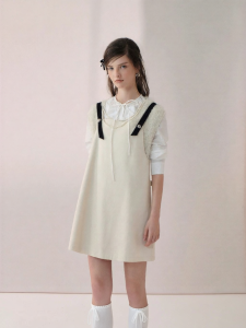 AIVEI | Youthful Campus Style Japanese Girls Suspender Dress A-line