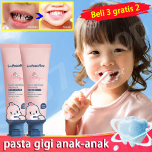 【Gigi rusak udah hilang】Kids toothpaste Pasta gigi bayi dan anak Odol bayi dan anak 60g Pasta gigi pemutih Pencegahan dan perawatan kerusakan gigi Mulut bersih Odol anak Pasta Gigi Anak Baby & Kids Toothpaste Kids Tooth Paste Vitamin gigi karies bayi