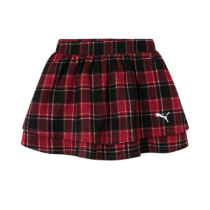 PUMA | Festive Knit Pleated Plaid Mini Skirt for Girls