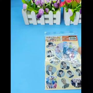 Seventeen straykids BTS วงบอยกรุ๊ปเกาหลีสติกเกอร์รูป12รูปติดบัญชีสติกเกอร์ติดสติกเกอร์ติดดาวต่อพ่วง Fluffy Moontour