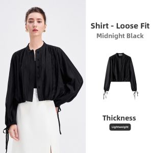 Navigare | White Loose Long Sleeve Women Shirt