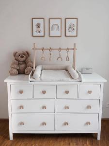 Nordic Style Solid Wood Baby Multifunctional Dresser
