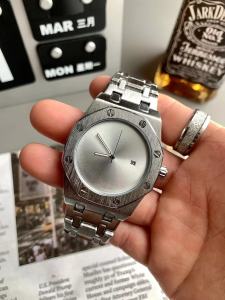 Đồng Hồ Nam Vuông PINTIME Thời Trang Đính Kim Loại Mặt Tròn 45mm Chống Nước 3ATM Có Tính Năng Lịch