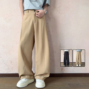 Quần Âu Nam Cao Cấp Chất Liệu Kaki Dáng Suông Rộng Phong Cách Casual Lịch Sự Thích Hợp Mặc Đi Làm Chất Liệu Polyester.