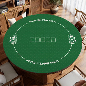 xy | Durable Waterproof Round Table Pad Thickening Noise-Reducing Poker Playing Tablecloth