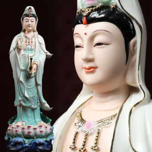 Dai Yutang Chinese Style Ceramic Buddha Figurine Ideal for Home Decor and Living Room Blessing Fujian Province Origin