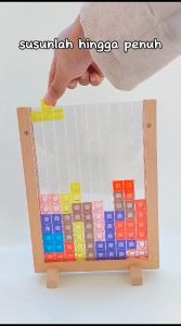 [ALONK.S] creative 3d tetris board game mainan edukasi anak
