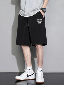 Quick Dry Ice Silk Mens Shorts Thin New 2025 Outdoor Running Five-Quarter Casual Pants Breathable Comfortable Polyester Fiber