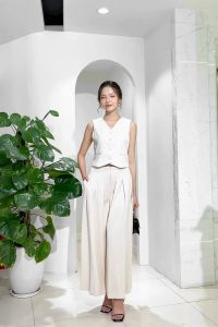 [Voucher 15% MOV 199K cap 100K  Quần dài nữ HeraDG thiết kế dáng quần suông xếp ly hiện đại trẻ trung chất tuytsi cao cấp SQDBC3061