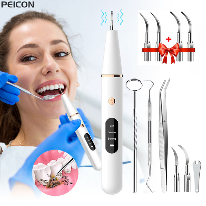 Ultrasonic Scaler Dental Tartar Remover Electric Sonic Dental Calculus ...