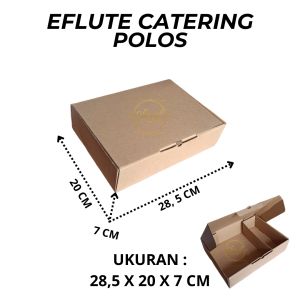 (10 PCS) DOS / DUS KUE EFLUTE CATERING POLOS UK 285 X 20 X 7 CM / Karton Box Kotak Hampers Eflute Polos