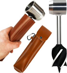 Survival Tools Bushcraft Hand Auger with Scotch Eye for Large Wood Pegs Hand Auger Wood Drill Essential Bushcraft Gear