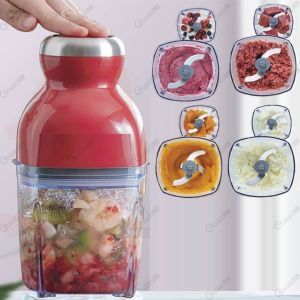 220V Electric Meat Grinder Mincer Chopper Sausage Maker Multi-function Automatic Quick Kitchen Household Machine Garlic Vegetable Fruit Food Mixer