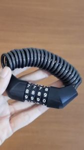 Kunci Helm Sepeda Rockbros T512 Hitam Bicycle Password 4 Digit Code Safety Cycling Lock Steel Kombinasi 4 Angka Waterproof