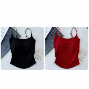 YIWEIYI | Wearable Innerwear Vest with Pad Beautiful Back 1-piece