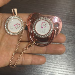 Disney | Shiny Baby Nipple Cute pacifier and pacifier Holder BPA-Free Material for Maternal and Infant Products Unique Design Baby Gift