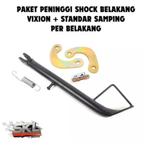 Paket Standar Samping Panjang 28 cm + Conrod Peninggi Shock Vixion