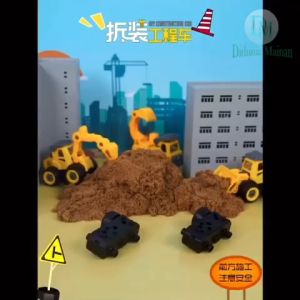 Mainan edukasi mobil mobilan anak diy truk konstruksi bongkar pasang truck construction set 4 in 1