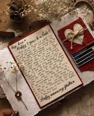 Personalized greeting card / love letter