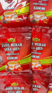 Jahe Merah Gula Aren Plus Habbatusauda - 1 Renceng isi 12 Sachet