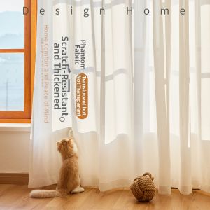 Thick Phantom Sheer Anti-Snag Curtain