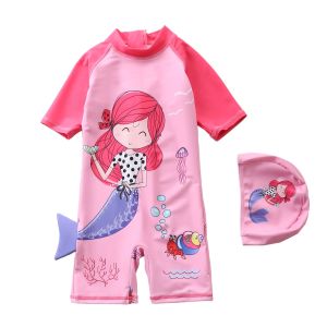 New Arrival Kids Swimsuit Womens One-Piece Mermaid Girl Swimwear Baby and Infant Princess Young and Little Girls Swimsuit