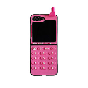 Retro Keyboard Phone Case for Samsung Galaxy Z Flip Z Fold 6 5 4 3 Protective Back Cover for ZFold6 ZFlip6 Case