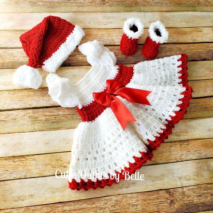 Handmade Crochet Christmas Outfit for babies