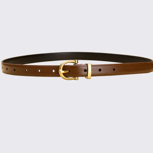 Womens Slim Split Leather Belt | 1.8cm Cowhide Belt with Classic Pin Buckle | Casual Dress Belt | High Quality Fashion Belt