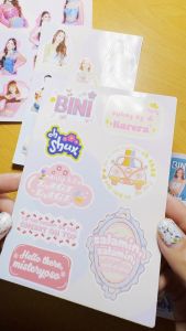 BINI PPOP Biniverse Glossy Vinyl Stickers Set by Archiphix